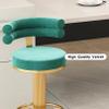 ANram Bar Stools, Velvet Counter Height Adjustable Barstools, Swivel Dining Bar Chairs Upholstered Modern Bar Stool for Kitchen Island, Cafe, Bar, Dining Room view 4