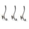 HASMI Wall Mounted Coat Rack Antique Copper Coat Hook Wall Hanging Single Hook Chinese Style Coat Hook Hook Rack Metal Wall Coat Hook Kitchen Home Hook 3-Pack Coat Rack Wall Mounted (Color : Silver) view 1