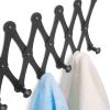 Wall Mounted Coat Rack Robe Hook Hat Rack Over The Door Hook Organizer Rack Retractable Metal Coat Hanger Door Space Saving Bathroom Towels Clothes Hanger 2 Packs Coat Rack Wall Mounted view 4