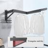 Aluminum Alloy Drying Rack,Laundry Drying Rack, Clothes Hanging Rack,Laundry Rack Wall Mount,Folding Retractable Collapsible Drying Rack Clothing (Three-Poles) Concealed Drying Bar Wall Mounted Clothe view 2