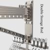 Aluminum Alloy Drying Rack,Laundry Drying Rack, Clothes Hanging Rack,Laundry Rack Wall Mount,Folding Retractable Collapsible Drying Rack Clothing (Three-Poles) Concealed Drying Bar Wall Mounted Clothe view 4