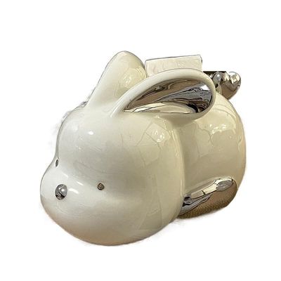 Tissue Box Holder Household Ceramic Creative Tissue Box, Living Room Tabletop Cute Rabbit Hand Wiping Napkin Paper Box Decorative Napkin Holder (Color : B)