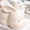 Tissue Box Holder Household Ceramic Creative Tissue Box, Living Room Tabletop Cute Rabbit Hand Wiping Napkin Paper Box Decorative Napkin Holder (Color : B) view 3