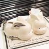 Tissue Box Holder Household Ceramic Creative Tissue Box, Living Room Tabletop Cute Rabbit Hand Wiping Napkin Paper Box Decorative Napkin Holder (Color : B) view 4