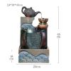 FUKUHARA Waterfall Fountain Indoor Tabletop Fountain Resin Waterfall Tabletop Fountain Decoration Indoor Meditation Waterfall with Submersible Pump Home Fountain view 2