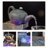 FUKUHARA Waterfall Fountain Indoor Tabletop Fountain Resin Waterfall Tabletop Fountain Decoration Indoor Meditation Waterfall with Submersible Pump Home Fountain view 4