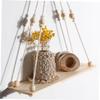 IMIKEYA 3pcs Handmade Woven Tapestry Flower Holder Stylish Wall Decoration for Home Beige Multipurpose Design for Plants Art Display Room Decor Modern Bohemian Wall Hanging view 3