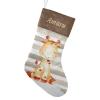 NZOOHY Safari Animal Giraffe Personalized Christmas Stocking Custom Sock, Fireplace Hanging Stockings with Name Family Holiday Party Decor view 1
