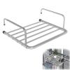 Stainless Steel Radiator Folding Airer, Wall Clothes Dryer Wall Drying Rack For Hanging, Multifunction Balcony Radiator Drying Rack, Folding Towel Rack, Hanging Drying Rack Airer, Silver ( Color : Sil view 1
