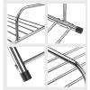 Stainless Steel Radiator Folding Airer, Wall Clothes Dryer Wall Drying Rack For Hanging, Multifunction Balcony Radiator Drying Rack, Folding Towel Rack, Hanging Drying Rack Airer, Silver ( Color : Sil view 4