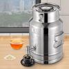 15L/3.96Gal Beverage Drink Dispenser, 304 Stainless Steel Milk Can w/Spigot, Milk Transport Barrel, Milk Pail Bucket for Milk Wine Oil Hot Tea Coffee Water Juice Soup view 2