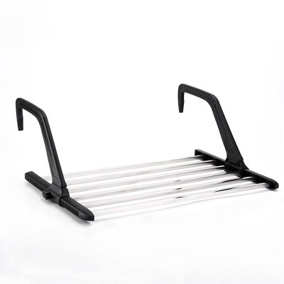 Clothes Drying Rack Folding Indoor,Stainless Steel Sock Drying Rack, Foldable Portable Space Saving Clothes Drying Rack, For Sock, Underwear, Bra, Laundry Accessories ( Color : Black , Size : 67cm )