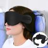 SARISUN Travel Pillows for Airplanes, 360 Support Headrest Pillow with Eye Mask for Sleeping, Travel Airplane Pillow for Long Flights Car Road Trip, Travel Accessories Stop Bobblehead, Black view 1