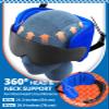 SARISUN Travel Pillows for Airplanes, 360 Support Headrest Pillow with Eye Mask for Sleeping, Travel Airplane Pillow for Long Flights Car Road Trip, Travel Accessories Stop Bobblehead, Black view 4