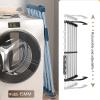 Folding Retractable Collapsible Drying Rack Clothing, Balcony Drying Rack, Clothes Dryer Radiator Balcony Black Radiator Dryer, Used For Hanging Bedroom Window Sills, Balcony Guardrails ( Color : Blac view 3