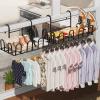 Iron Railings Drying Shoe Rackmetal Drying Racks, Clothes Drying Rack Indoor, Portable Space Saving Clothes Drying Rack,Balcony Drying Rack,For Drying Clothes/shoes/putting Potted, Black ( Color : Wh view 3