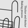 Iron Railings Drying Shoe Rackmetal Drying Racks, Clothes Drying Rack Indoor, Portable Space Saving Clothes Drying Rack,Balcony Drying Rack,For Drying Clothes/shoes/putting Potted, Black ( Color : Wh view 4