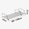 Balcony Drying Rack, Extendable Clothing Dryer Rack,Stainless Steel Multifunctional Folding Balcony Shoe Rack Radiator Clothes Drying Rack,shoe Rack,Wall Mounted Clothes Rack,Silver ( Color : Without view 4