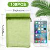 ANZNKU 100PCS Premium Green Organza Bags 5x7 inches, Mesh Gift Bag Drawstring, Small Gift Bags for Birthday Party Wedding Favors, Valentine & St. Patrick's Day view 2