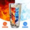 20oz Tumbler with Lid Vacuum Insulated Tumbler Vintage Paris Eiffel Tower Butterfly Stainless Steel Car Cup Insulated Coffee Mug for Travel Reusable Double Walled Thermal Cup for Hot Cold Drinks view 4