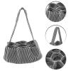 Angoily Eggs Gathering Basket Canvas Collecting Bag for Home Kitchen and Farm Use and Striped Design for Chicken view 2