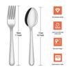 Unokit 36-Piece Spoons and Forks Set Silverware Set - Forks and Spoons Food Grade Stainless Steel Silverware for Home, Kitchen and Restaurant, 18-Fork and 18-Spoon, Mirror Polished & Dishwasher Safe view 2