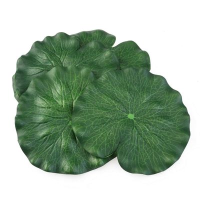 VAKUUM 10pcs 18cm Artificial Floating Foam Leaves Lily Pads Artificial Foliage Pond Decor for Pond Pool Aquarium Decoration/4