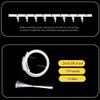 Teanea Tie-on Bunk Bed Curtains Track for Bottom, Underbed Curtain Track, Bendable & Removable view 2