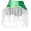 Woven Pendant Light Fringe Lamp Shade Braid Accessories Tassel Lampshade Lamp Shade with Fringe Lace Lampshade Cover Lamp Shades for Bedside Lamp Fringe Lamp Shades Lamp Cover Pink/131 (Color : Green view 4