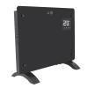 Smart Electric Glass Panel Heater,1000W Convection Heater with Touch Screen & Remote Control, Wall Mounted & Free Standing Low Energy Heater with Timer for 15 Square Home,Bathroom (1000W) view 4