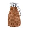 Coffee Thermal Carafe1.5L Double Walled Vacuum Insualted Carafe with Handmade Rattan Body for Keeping Hot Coffee & Tea Hot -24Hours (Coffee) view 1