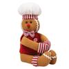 Magic Feier Gingerbread Christmas Decorations, Gingerbread Tree Topper for Christmas Tree Wine Bottle Curtain Ornaments (A) view 1