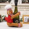 Magic Feier Gingerbread Christmas Decorations, Gingerbread Tree Topper for Christmas Tree Wine Bottle Curtain Ornaments (A) view 4