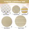 10Pcs Reusable Bowl Covers In 5 Size, Stretch Cloth Fabric Dish Cover Kitchen Storage Containers Lids for Fruits Food Leftover Dough Bread Proofing (Classic Style) view 2