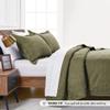 Love's cabin Quilts for Queen Bed Green Bedspreads Bedding Set - Summer Lightweight Bedspread Comforter - Coin Pattern Bedding Coverlet for All Season - 3 Pieces (1 Quilt, 2 Pillow Shams) view 4