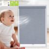 Tonature ECO-Friendly Blackout Roller Shades Cordless Shades & Blinds for Windows Shades Thermal Insulated Shades for Doors, Home and Living Room Inside & Outside Mount (73" W x 48" H, Stone Grey) view 2