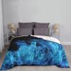 Blue Flame Ultra Soft Micro Fleece Blanket Warm Throw Blanket for Couch Lightweight Blanket Luxury Bed Blankets for Sofa Chair Bedroom Living Room view 4