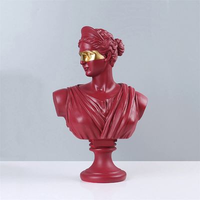 ECYC Ltd 13.8" Greek Mythology Statue Greek Statue of Diana Bust Sculptures Artemis Diana Statue Gypsum Statue Resin Figure Portrait Sculpture for Home Art Dcor Coffee Table Office Bookshelf Decor