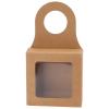 25 Count Kraft Paper Wine Bottle Box, Kraft Paper Wine Bottle Box with Window Wine Boxes for Gifts Wine Bottles for Decor Bottle view 1