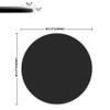YOUGUO 32 inch Round Glass Table Top - Black Tempered Glass Surface Protector - Safe 3/8" Thick Beveled Edge - Useful for Replacement,Dining Table, Patio, Coffee and End Table,Indoor & Outdoor view 2