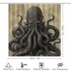 Dunmat 4PCS Black Octopus Shower Curtain Set view 2