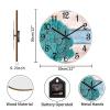 COCOKEN12 Inch PVC Wall Clock Benthic Biological Ocean Digital Wall Clock Nautical Beach Ocean Theme Large Clock Wall Decorations for Bedroom Office School Decorations view 3
