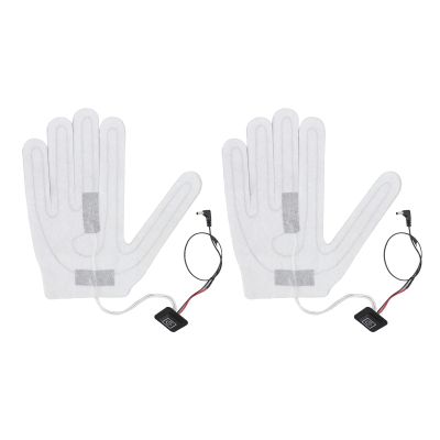 WOOXGEHM Heated Glove Pads, Winter Warm Five Finger Gloves Heating Pads, 3 Position Adjustable Heating Film, SKi Glove Heaters, Replacement DC Heaters for Heated Gloves