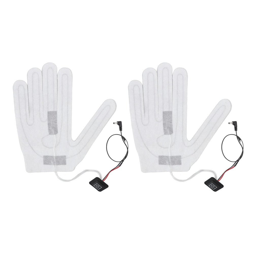 WOOXGEHM Heated Glove Pads, Winter Warm Five Finger Gloves Heating Pads, 3 Position Adjustable Heating Film, SKi Glove Heaters, Replacement DC Heaters for Heated Gloves