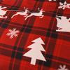 Mengersi Christmas Duvet Cover Set King Size,Christmas Tree Snowflake Duvet Cover Check Printed Christmas Plaid Duvet Cover Comforter Cover Set for New Year Holidy Xmas Gifts view 4