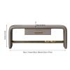 Solitar Faux Leather Storage Ottoman Bench with Drawers for Bedroom,Upholstered End of Bed Bench Modern Entryway Bench,Shoe Rack Bench for Living Room Dinning Room(60x36x40cm(24x14x16inch), Grey1) view 2