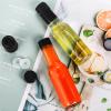 Cedilis 36 Pack Small Glass Bottle, 3oz Glass Woozy Bottle, Empty Mini Hot Sauce Bottles, Clear Liquor Wine Bottles with Shrink Capsule, Black Screw Caps, Dripper Insert view 4