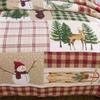 Christmas Quilted Bedspread 230 x 240 cm Snowman Forest Reversible King Size Quilt Blanket and Throws Coverlet Bedding Sets 3 Piece view 3