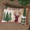 Christmas Quilted Bedspread 230 x 240 cm Snowman Forest Reversible King Size Quilt Blanket and Throws Coverlet Bedding Sets 3 Piece view 4