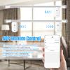 Karlak 2pcs Smart Curtain Motor BT Voice Control Switch Electric Curtain Robot A Control Timer Setup Compatible with Home for Roman Rod view 2